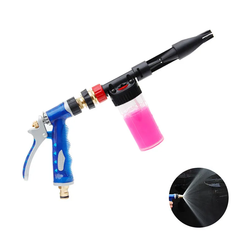 Garden Hose Plant Spray High Pressure Misting Pump Pistol Water Bottle