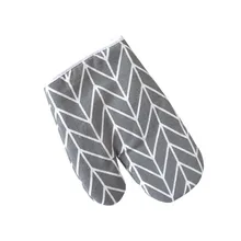 Пара термостойких рукавицы для выпечки Печь анти-ожога анти-горячие рукавицы для микроволновой печи Кухонный Термометр практичный нескользящий безопасный хлопок