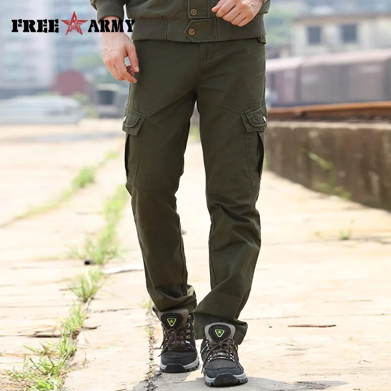 New-29-40-Size-Mens-Pants-Cargo-Casual-Pockets-Pants-Army-Green ...