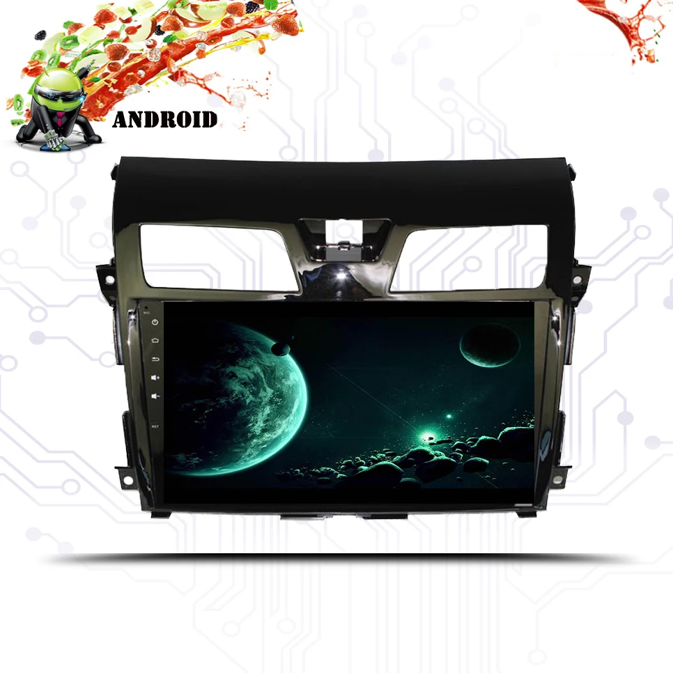 Best Octa Cor 10.1 inch 1024*600 Android 9.1 Car Video Audio Player for Nissan Teana 2013 - 2018 with GPS Navigation Bluetooth System 2