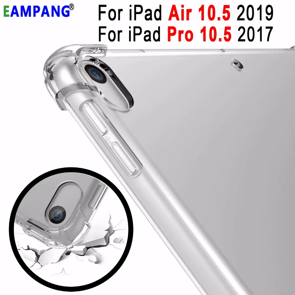 

Drop Resistance Transparent Soft Silicon Clear TPU Cover Case for Apple iPad Pro 10.5 2017 iPad Air 3 10.5 2019 Case Coque Funda