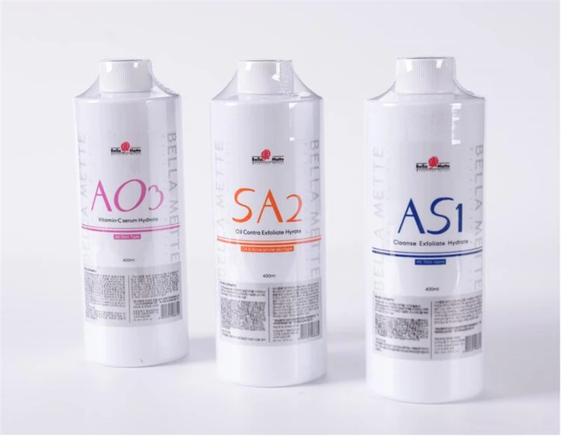 400 ml AS1 SA2 AO3 Aqua пилинг решение для 6in1 7in1 8in1 Hydra витамин воды дермабразия лицо чистым SPA