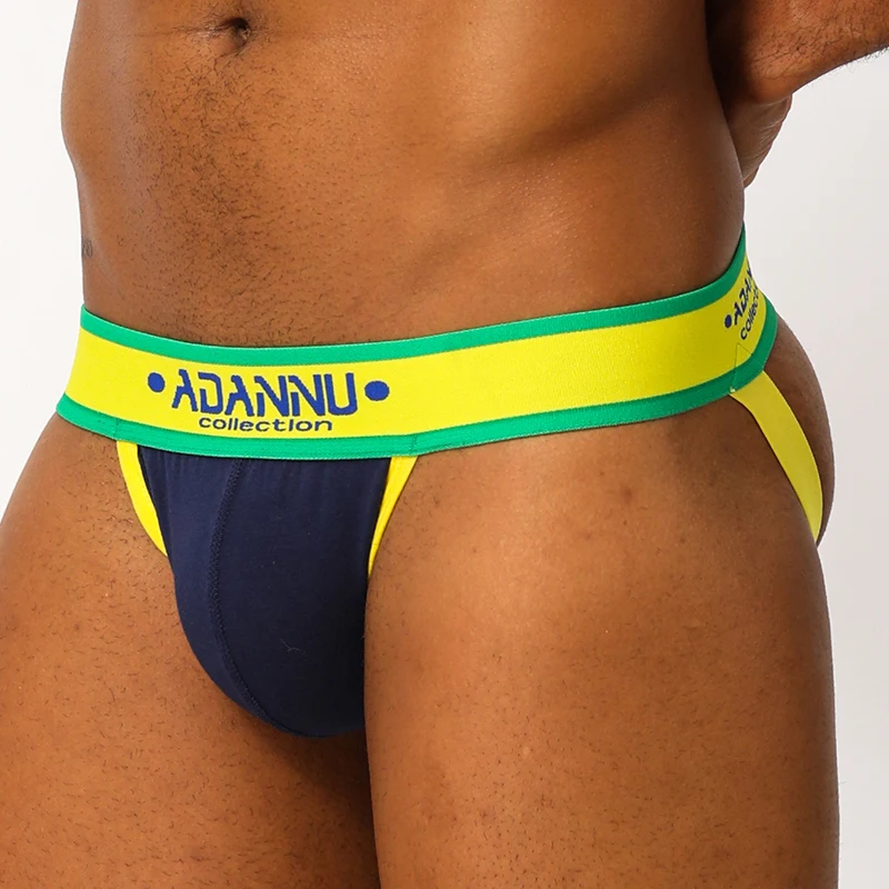 Сексуальное нижнее белье для геев мужские стринги на ремешке Jock и SISSY трусики под