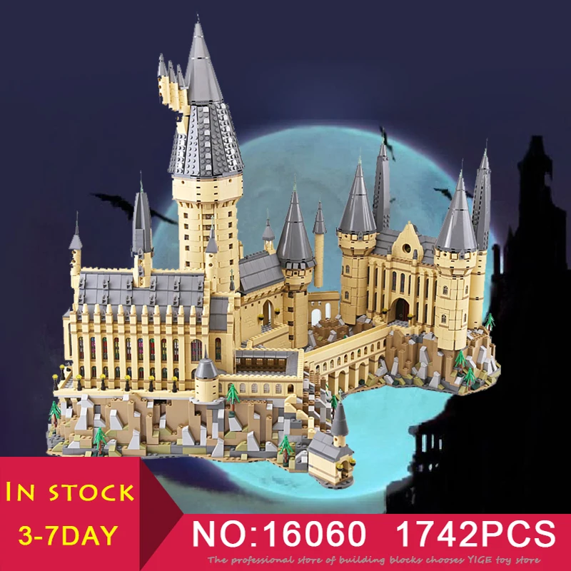 

LEPIN 16060 Movie Series Harry Potter Hogwarts Castle Set compatible LegoINGlys 71043 Building Blocks Bricks toys for children