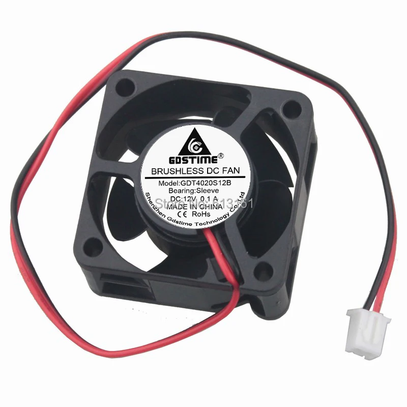 Вентилятор охлаждения Gdstime 4020 12 В 2Pin 40x40x20 мм 5 шт.|cooler fan|4020 12vdc cooling fan |
