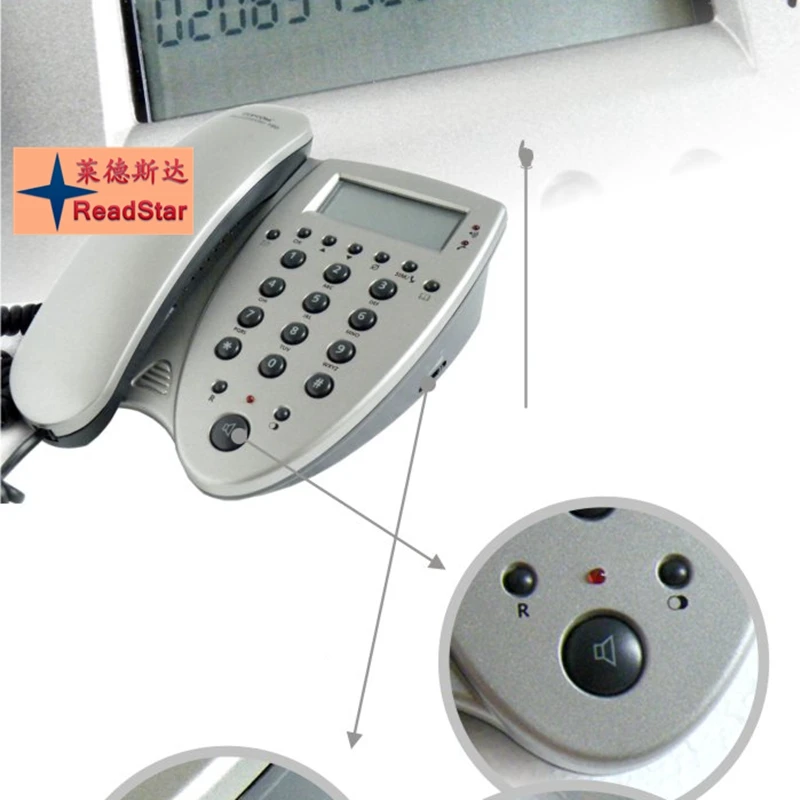 TOPCOM Phonemaster 180 с sim-картой доступа ID звонящего по телефону corded телефонная книга копия и просмотр экспорта в Европу Америку