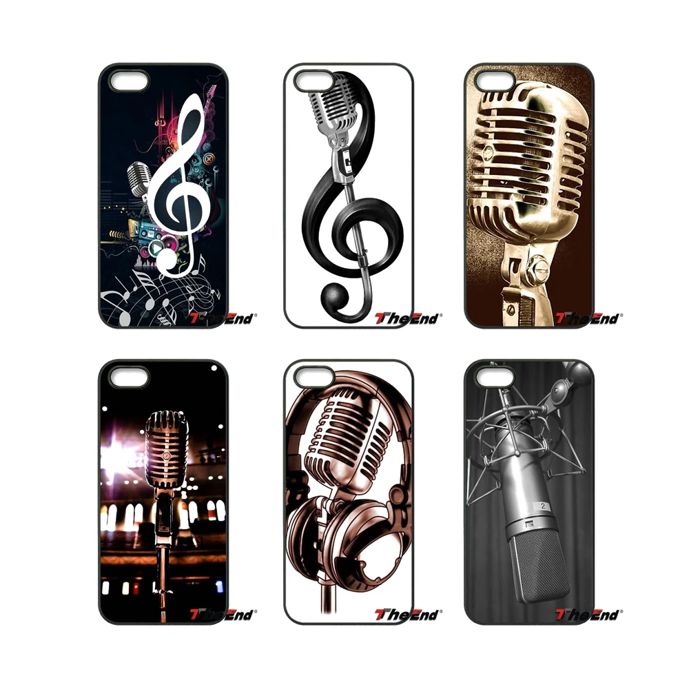 Old School Style Microphone Music For Samsung Galaxy Core Grand Prime S4 S5 S6 S7 Edge Xiaomi Redmi Note 2 4 3 3S Pro Mi5S Case | Мобильные