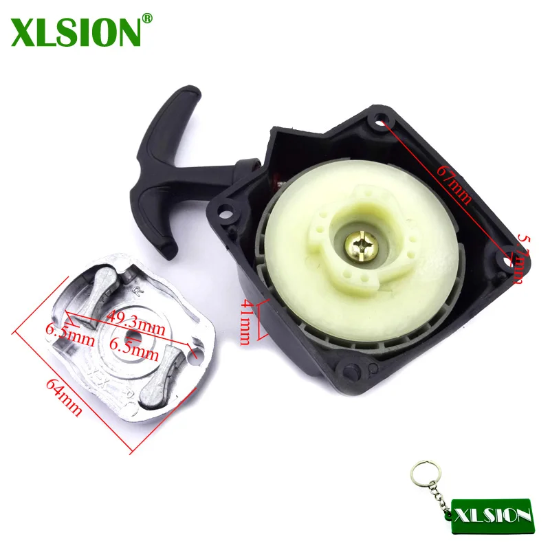 

XLSION Pull Starter Claw Pawl 40-5 Easy Recoil For 36cc 43cc 49cc Mini Moto Chainsaw Brush Cutter Gas Goped Scooter Pull Start