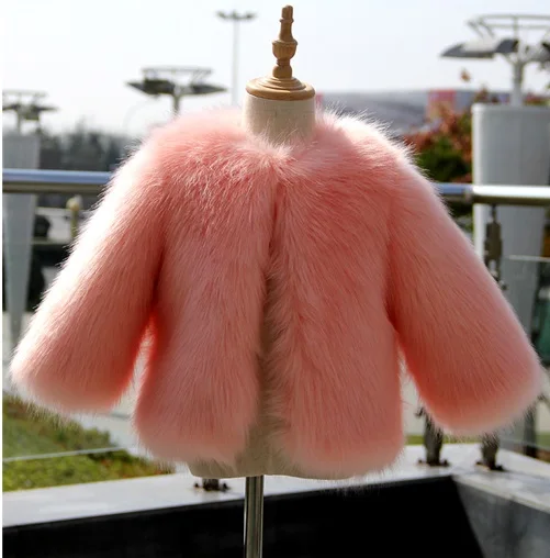 

NEW FASHION GIRL FUR COAT CHILDREN WINTER OVERCOAT GIRL FUAX FUR COAT GIRL CLOTHES