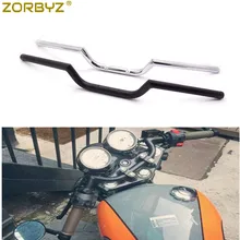 ZORBYZ Универсальный 7/" 22 мм мотоцикл черный/хром металлический трекер руль Натяжитель для Honda Yamaha Suzuki на заказ