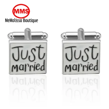 

MeMolissa Fashion Men Cufflinks Male Men French Shirt Cuff Links Just married Cufflink Cuff Button men's Jewelry Party gift