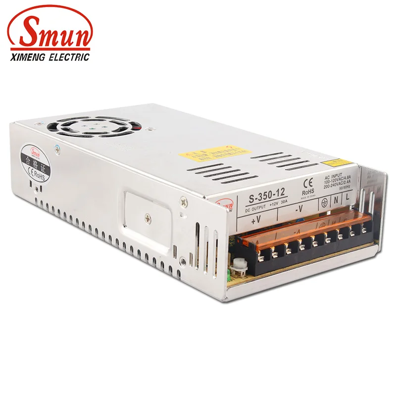 SMUN S 350 12 350W 12V 29A импульсный режим питания AC/DC одиночный выход smps с CE RoHS|supplies joke|supply