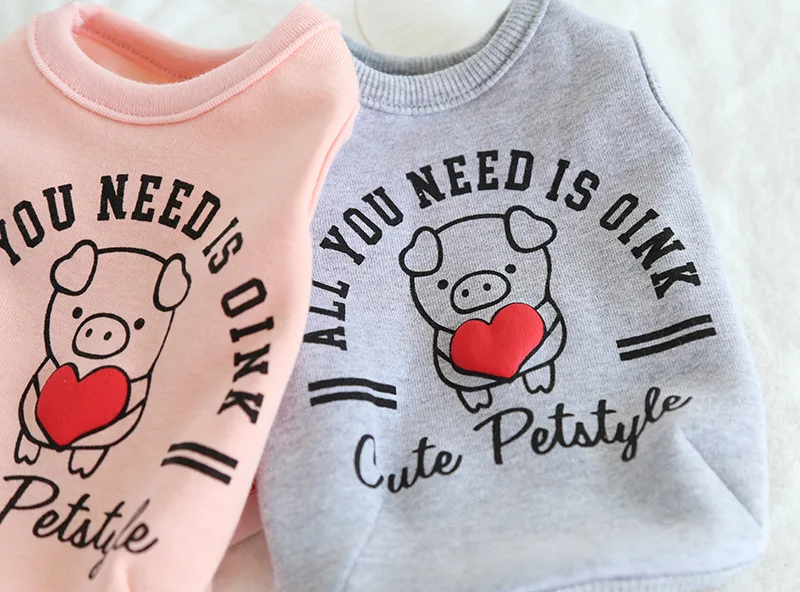 Милая хлопковая одежда с надписью Love Pig Для собак жилет Летний жилет для щенка жилет для кошек и собак Рубашка Одежда для собак кролик Чихуахуа Тедди xs-xl
