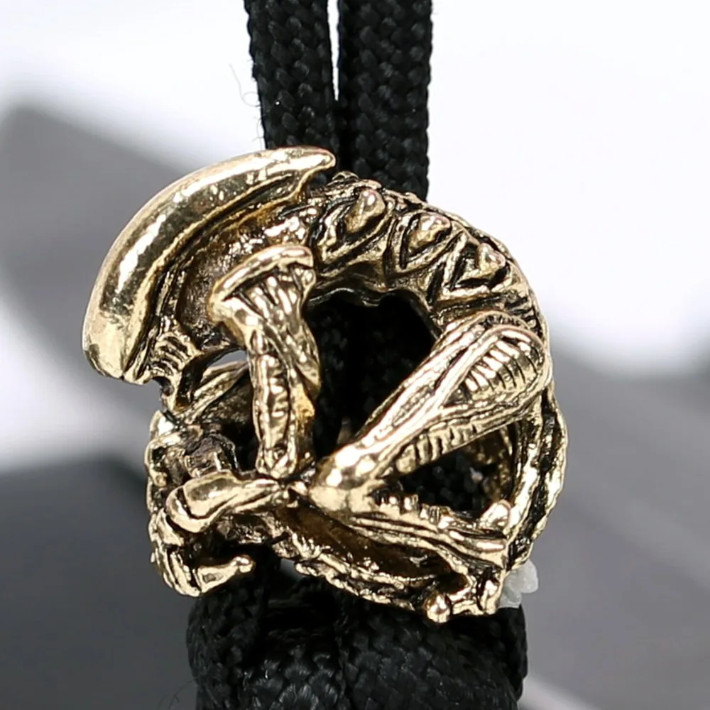 1 قطعة الخرز المعدنية الاكسسوارات سحر ل سوار paracord بقاء paracord ، diy قلادة مشبك ل paracord سكين اسهم