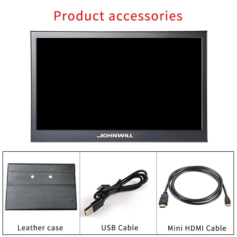 Портативный монитор 15," сенсорный экран 2HDMI дисплей для ноутбука, телефона, xbox, переключателя и ps4 Портативный ЖК-дисплей