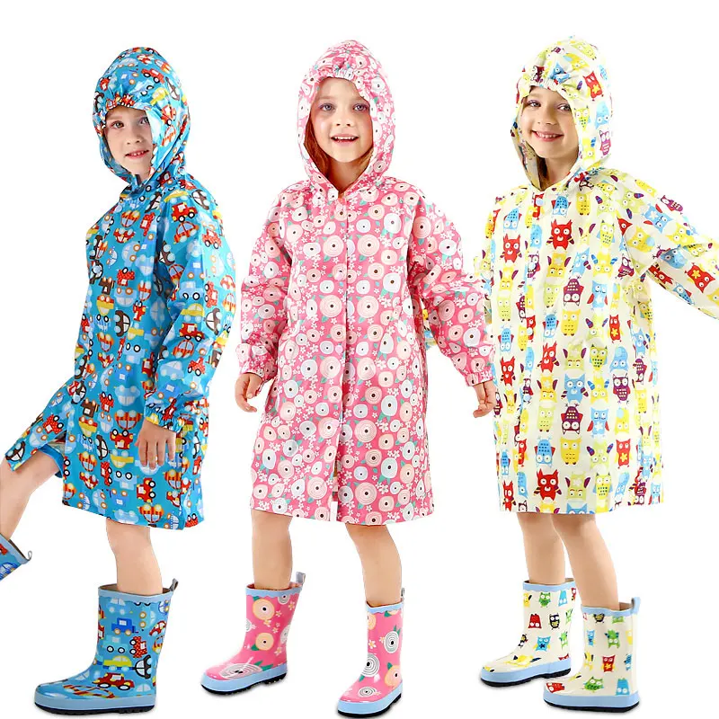 

Kids Raincoat Cute Capa De Chuva Infantil Waterproof Japan Children Rain coat Cover Poncho Rainwear Hooded jaqueta Impermeable