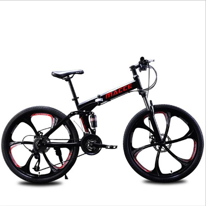 Bicycle Non-Collapsible Mountain Bike 26 Inches Dual Disc Brake Aluminum Alloy Material Suitable for Men