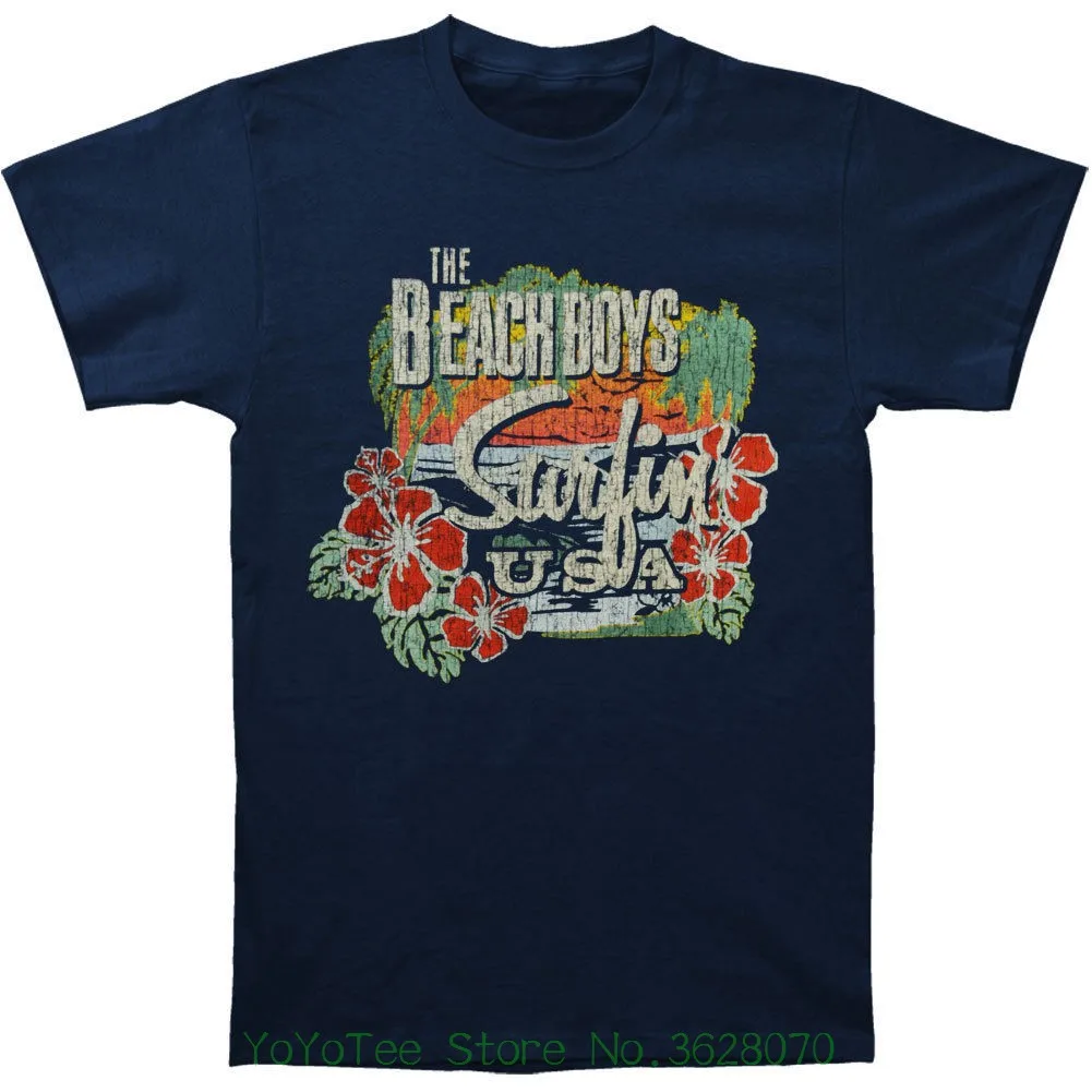 O Neck Tee Shirt Short Sleeve Beach Boys Men' ; S Surfin Usa Tropical T ...