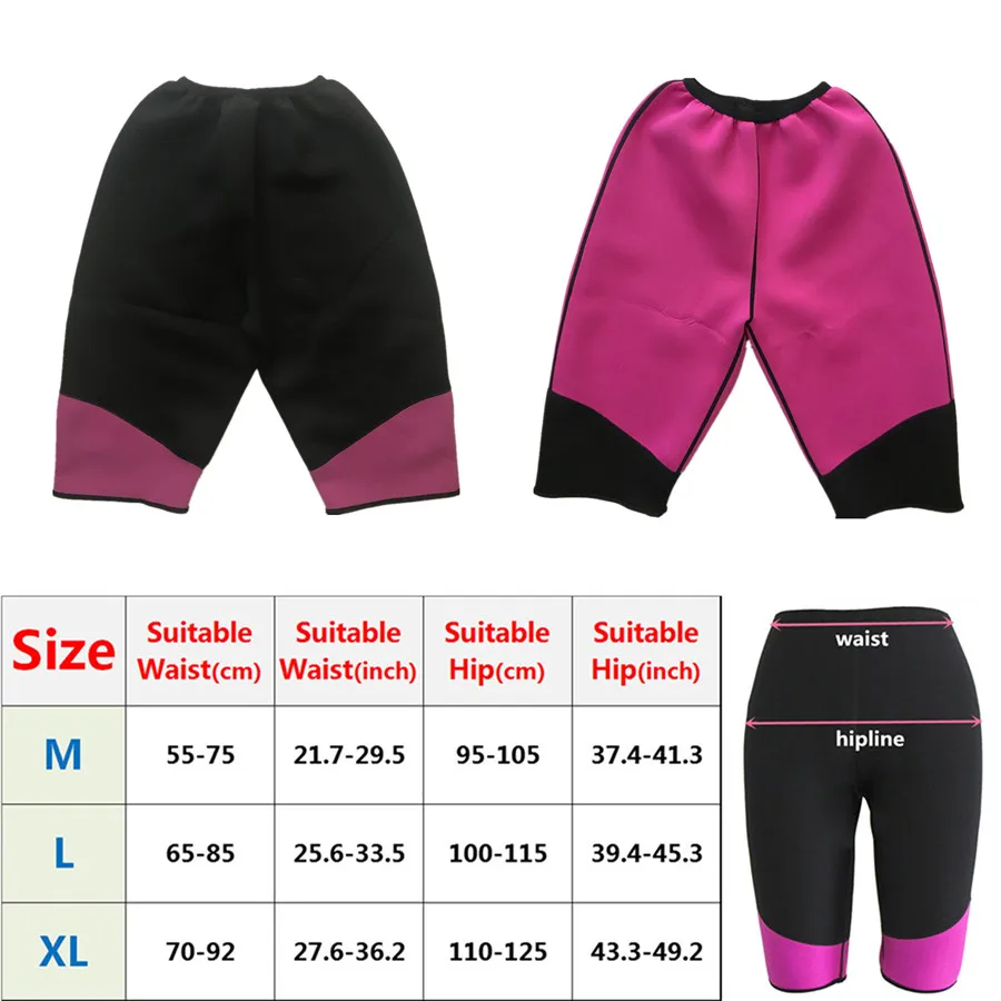 Womens Body Shaper Slimming Tummy Control Sauna Shorts Pants Neoprene Shorts NEW
