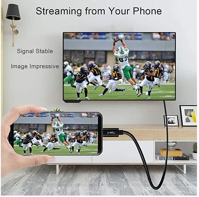 Кабель адаптер USB C HDMI видеовыход 4k для Huawei Mate 20 p20 p30/pro 2018 новый ipad pro проектор