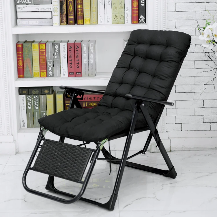 Складное плетеное мягкое кресло-кровать Кресло для сна Lounge Recliner, портативный ОФИС ПАТИО Пляж Бассейн сторона Спорт Кемпинг, регулируемый 6 передач