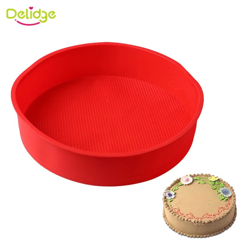 Delidge 1 шт. силиконовая большая круглая форма для торта 3D помадка мыло шоколадный хлеб форма для выпечки DIY инструменты для украшения тортов из мастики