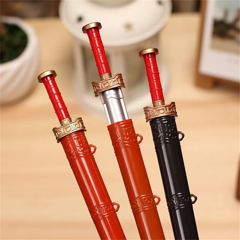 2Pcs Cool sword Gel Pen Creative Pens School Stationery Office Supplies