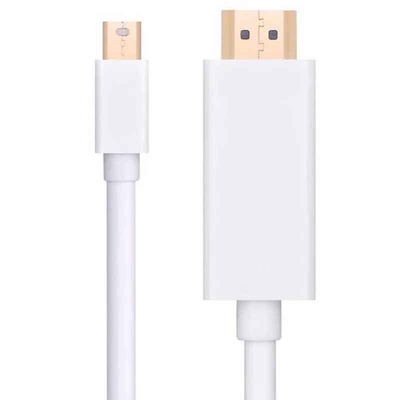 

6FT 1.8M High Quality Thunderbolt Mini DisplayPort Display Port DP to HDMI Adapter Cable For Apple Mac Macbook Pro Air