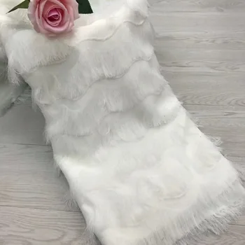 

Latest African Laces Fabrics White Embroidered African Guipure French Lace Fabric With 3 D Flowers 2018 African French Net Lace