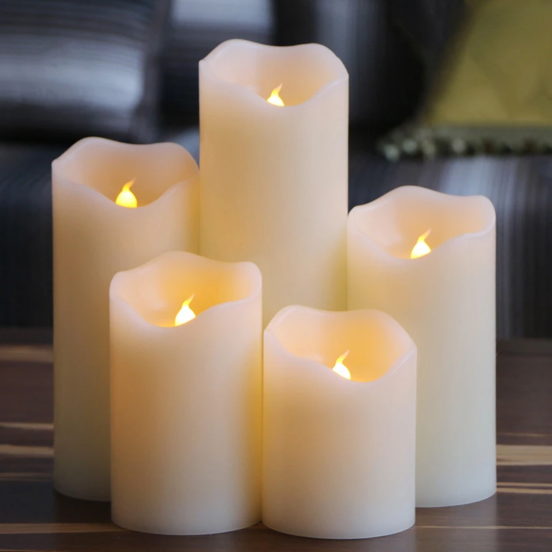 1Pcs Economic Flameless Candles with scented bougie velas LED Candle