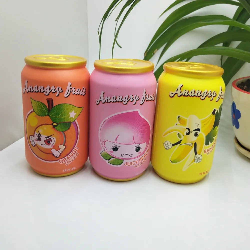 1pc Random Color New Soda Can Squishy 2018 Jumbo Soft Stress Relief