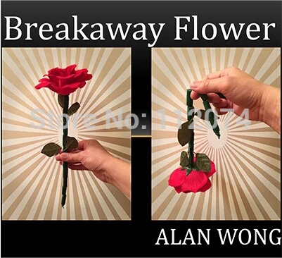 

The Breakaway Flower Magic Tricks Stage Close Up Break Restore Flower Magia Mentalism Gimmick Props Breakaway Wand Rose Magie