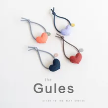 1 шт. простые волосы кольцо акриловое в форме сердца волосы на кольцевом креплении аксессуары маленькие свежие волосы кольцо G0502