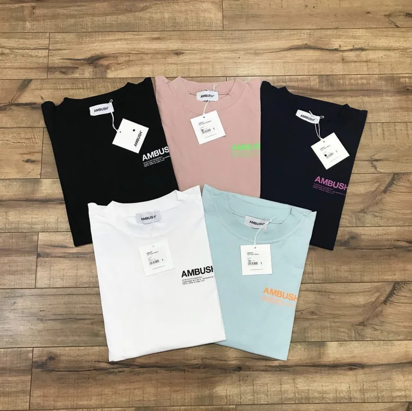 

19SS Ambush Tshirt 1:1 Top Quality Loose Fit Cotton T Shirt Men Women High Street Hip Hop Hanukkah O-neck Ambush T-shirt