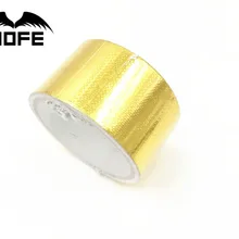 MOFE 2 дюйма* 5 м отражающая золотую тепловую ленту впускная обертка отражающий тепловой барьер самоклеющаяся