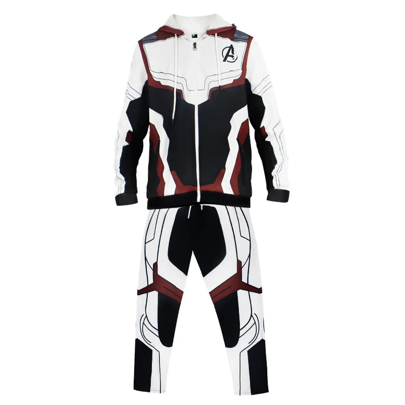 Hoodie Cosplay Avengers Endgame Quantum Realm Sweatshirt Jacket Advanced Tech Costumes Avengers End Game Hood Superhero Hoodies