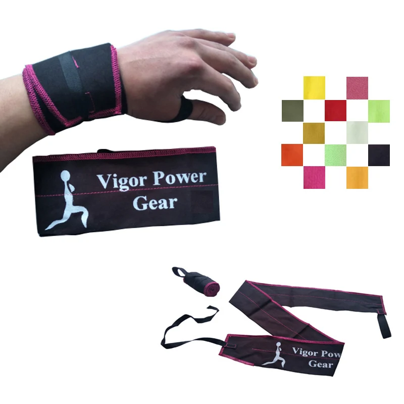 Vigor Power Gear Cotton Weight Lifting Wrist Wraps, Crossfit Strength