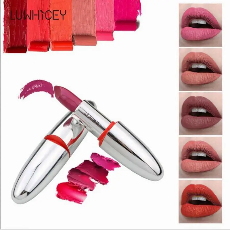 

Waterproof and lasting lipstick Matte matte velvet lipstick Nonmarking moisturizing lip balm Pearlescent Lip Makeup Nonstick cup