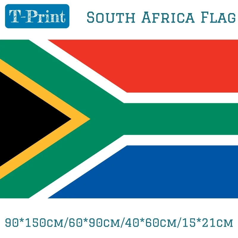 

90*150cm/60*90cm/40*60cm/15*21cm South Africa Flag Banner Hanging National Flag National Day Sports meeting Gift Banner flag