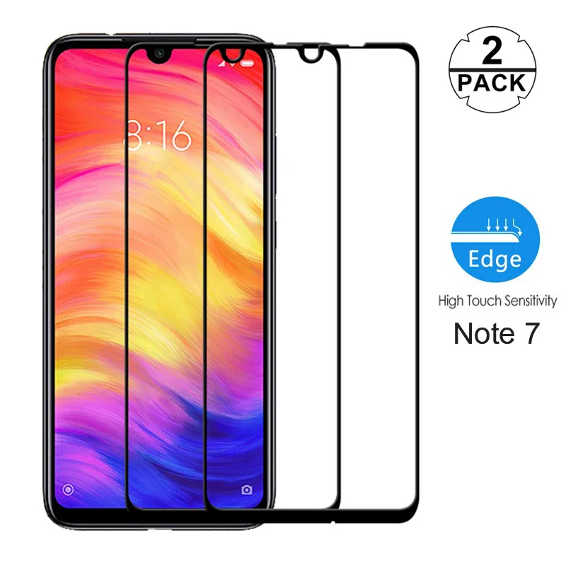 2-Pack премиум стекло на Redmi Note 7 pro для редми ноут 7 защитное стекло для сяоми редми ноут 7 про редми ноут 8 про редми ноут 8 стекло Redmi Note 7 Redmi Note 8 Защитная стекло