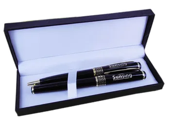 

[free shipping + free 1 color customized logo]2019 new High Quality Professional Business Gift Set,80720 ball pen+roller pen set
