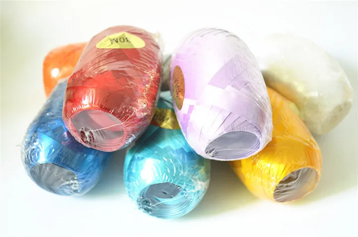 4 5mm10m Ribbons Wedding Supplies Diy Make Gift Wrapping Birthday Party Balloon Ribbons Aluminum Film Satin Ribbon Balloon Rope