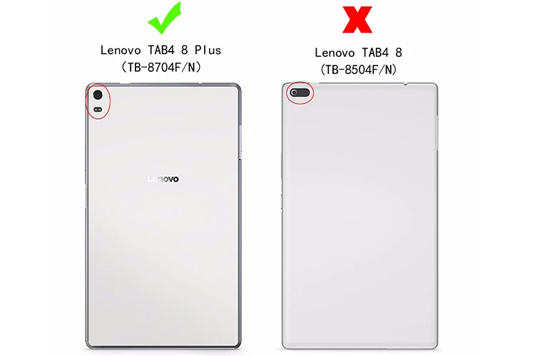 Чехол для lenovo Tab 4 tab4 8 плюс 8," TB-8704F TB-8704N TB-8704X крышка стоячий чехол для планшета кожаный Защитный чехол для задней панели