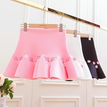 Женская Пышная юбка с цветочным рисунком, милый с высокой талией, мини эластичная принцесса, элегантный стильный