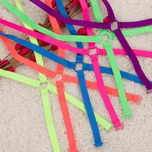 Превосходное нижнее белье, аксессуары для женщин, 1 см., цветной однотонный эластичный бюстгальтер на плечо, на лямках, с перекрещивающимися сзади бретелями, не скользит, сексуальный бюстгальтер для девушек