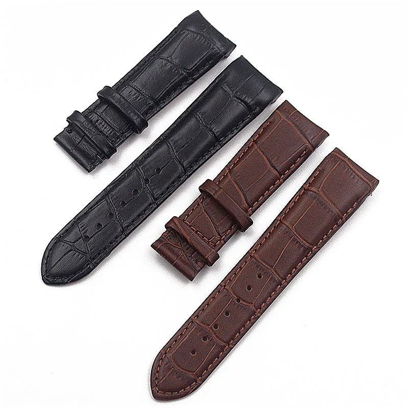 Online Watch Accessories Leather Strap For Tissot Cool Gallery Drawing Belt T035617A T035439A 22 23 24mm Black Brown Men s watch band