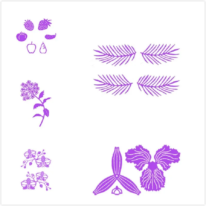 

Eastshape Calamus/Phalaenopsis Orchid/Pine Branches Metal Cutting Dies Scrapbooking for Card Making DIY Embossing Cuts New Craft
