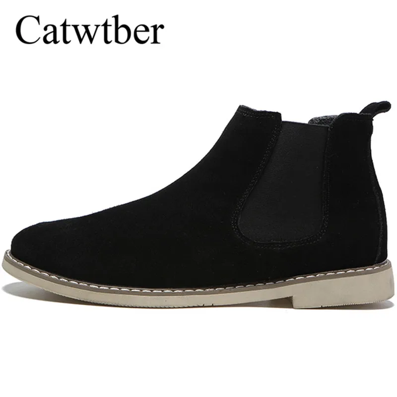 

Catwtber New Men Winter Boots Male Snow Ankle Boots Casual Boot Shoes Chaussure Homme Flats Moccasins Handmade Zapatos Hombre