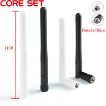 2,4 GHz 3dBi Omni wifi антенна с RP SMA Штекерный разъем для беспроводного маршрутизатора цена антенна Wi-Fi