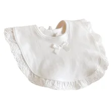 Кружевной нагрудник для новорожденного малыша, полотенце для девочки, Детский мягкий нагрудник для кормления, новые детские аксессуары, кружевной Нагрудник слюнявчик с рисунком# YL